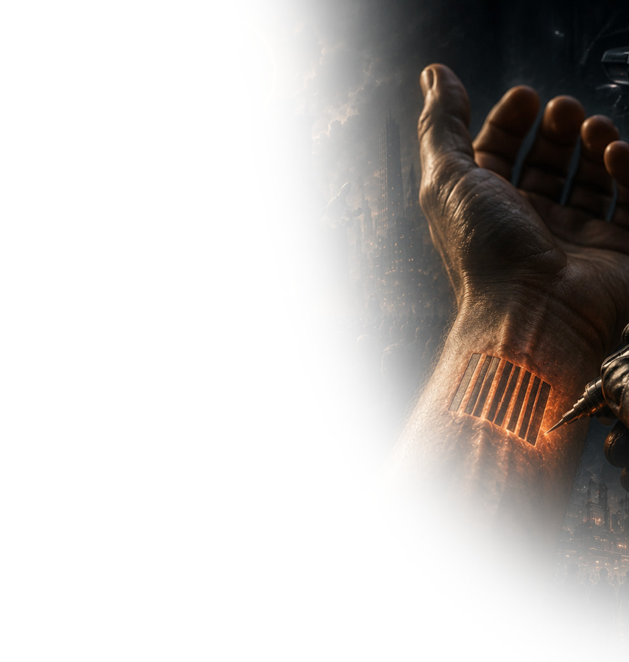 Image de couverture expliquant la signification de la marque de la bête (666), son rôle dans les prophéties de l'Apocalypse et les différentes interprétations bibliques.