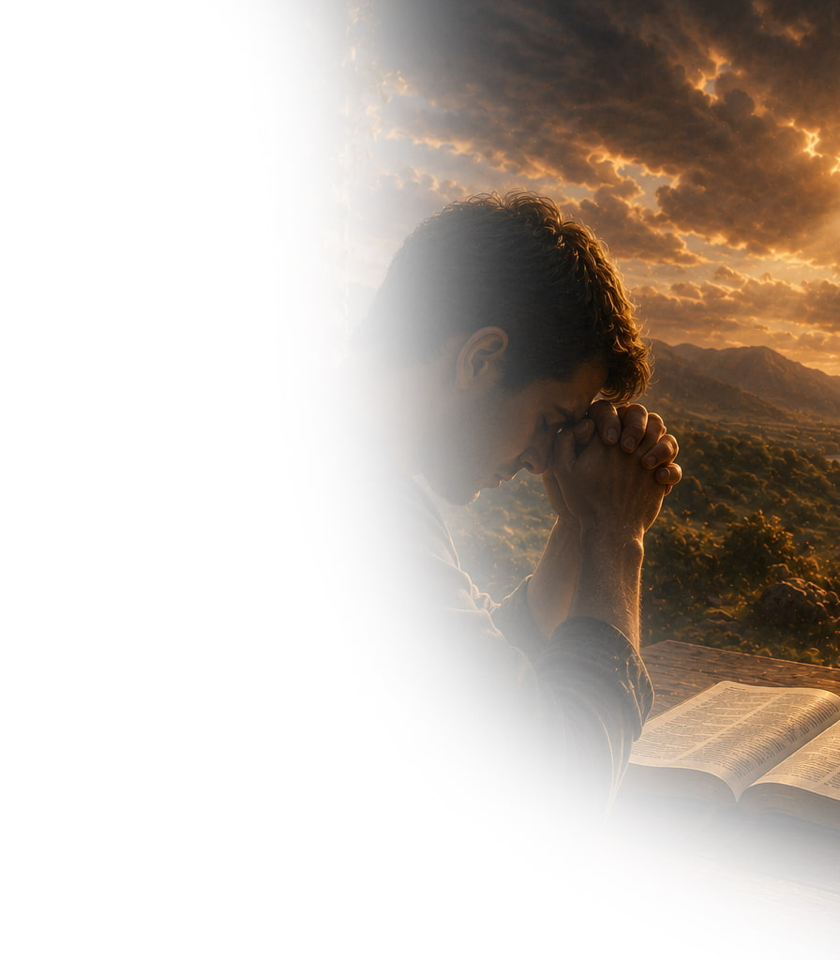 Header image explaining how to pray to God according to the teachings of Jesus, develop a sincere prayer life, and grow in your relationship with the Lord.