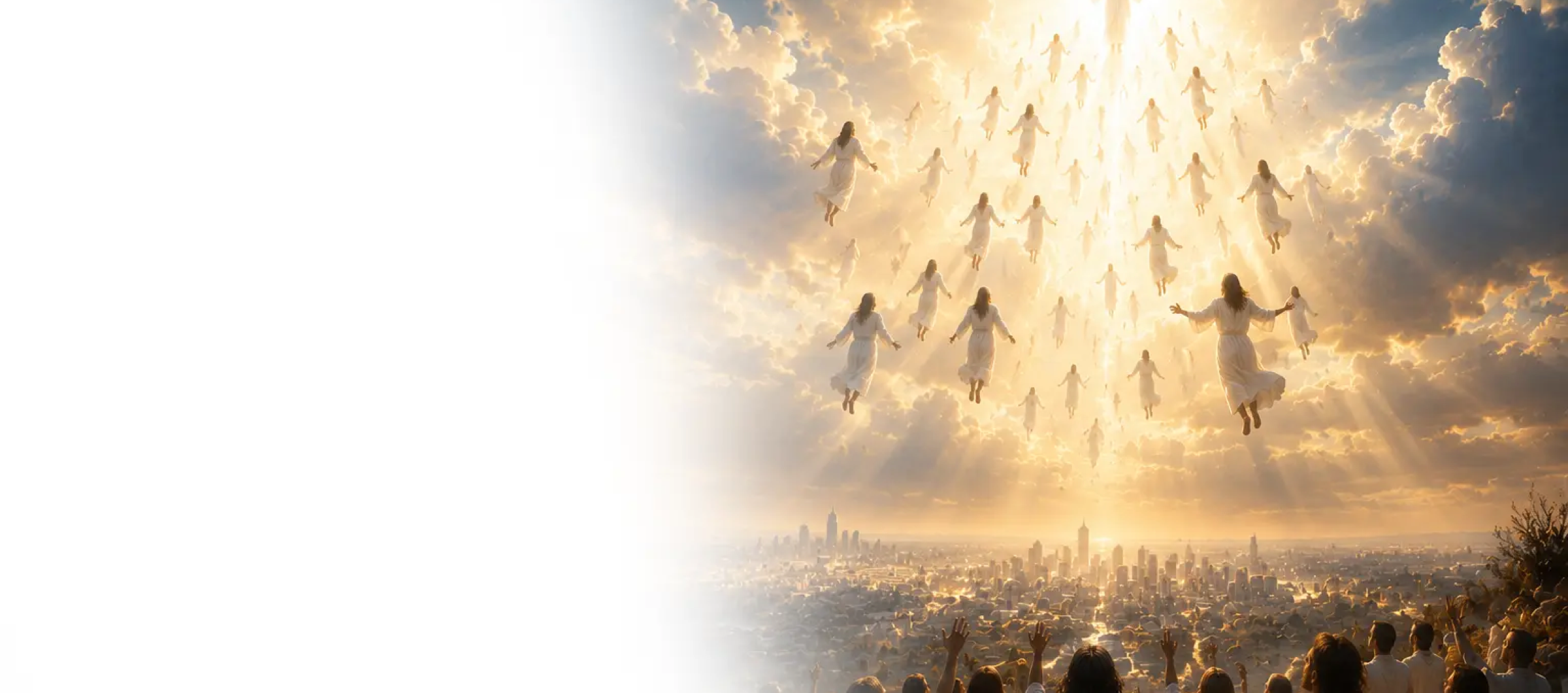 Image de couverture présentant l’enlèvement de l’Église, les prophéties bibliques liées au retour de Jésus-Christ et l’importance d’être prêt pour son retour.