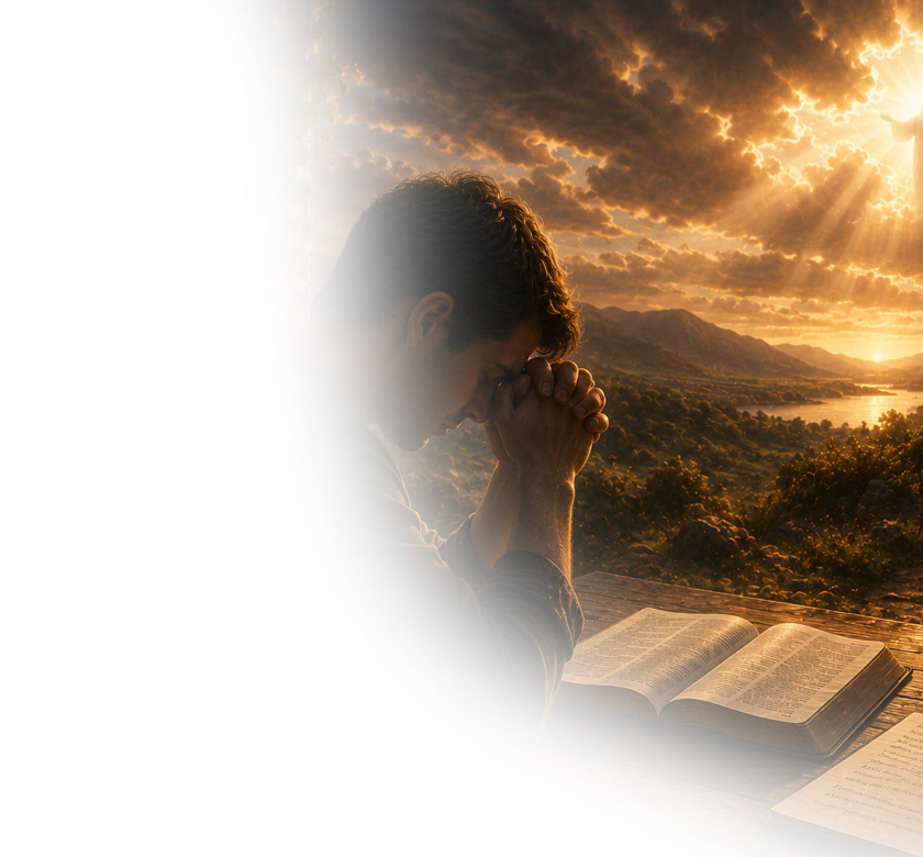 Image de couverture expliquant comment prier Dieu selon les enseignements de Jésus, développer une vie de prière sincère et grandir dans sa relation avec le Seigneur.