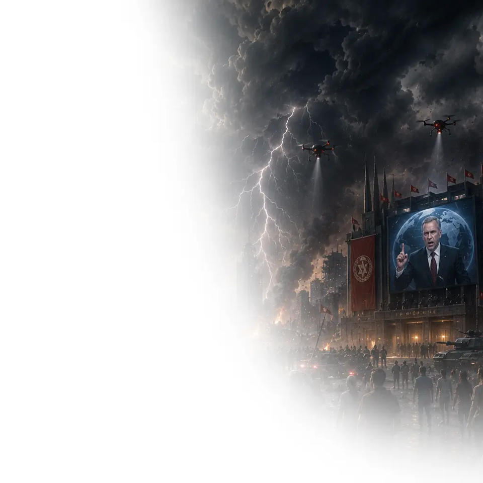 Illustration of the end-times events that will take place after the rapture of the Church according to biblical prophecy.