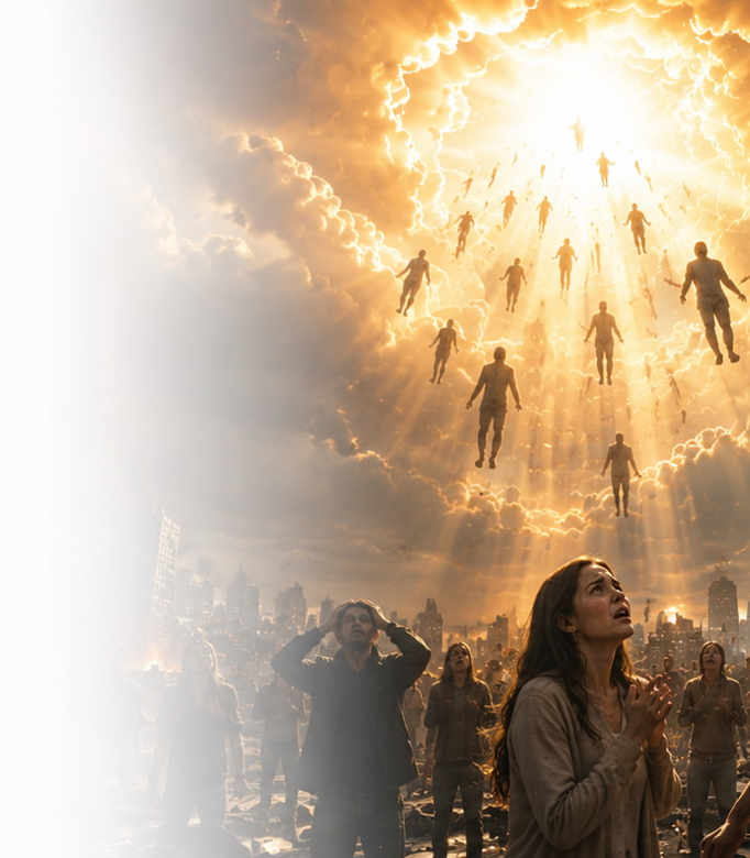 Image de couverture expliquant les conséquences de manquer l’enlèvement de l’Église et ce que la Bible annonce pour ceux qui resteront sur terre.