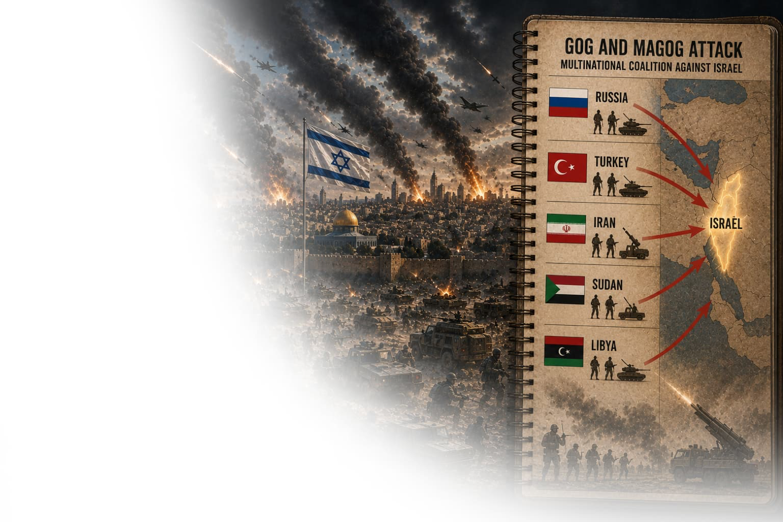 Header image exploring the Gog and Magog prophecy in Ezekiel 38–39, its connection to Israel, and its possible place among events preceding the end times.