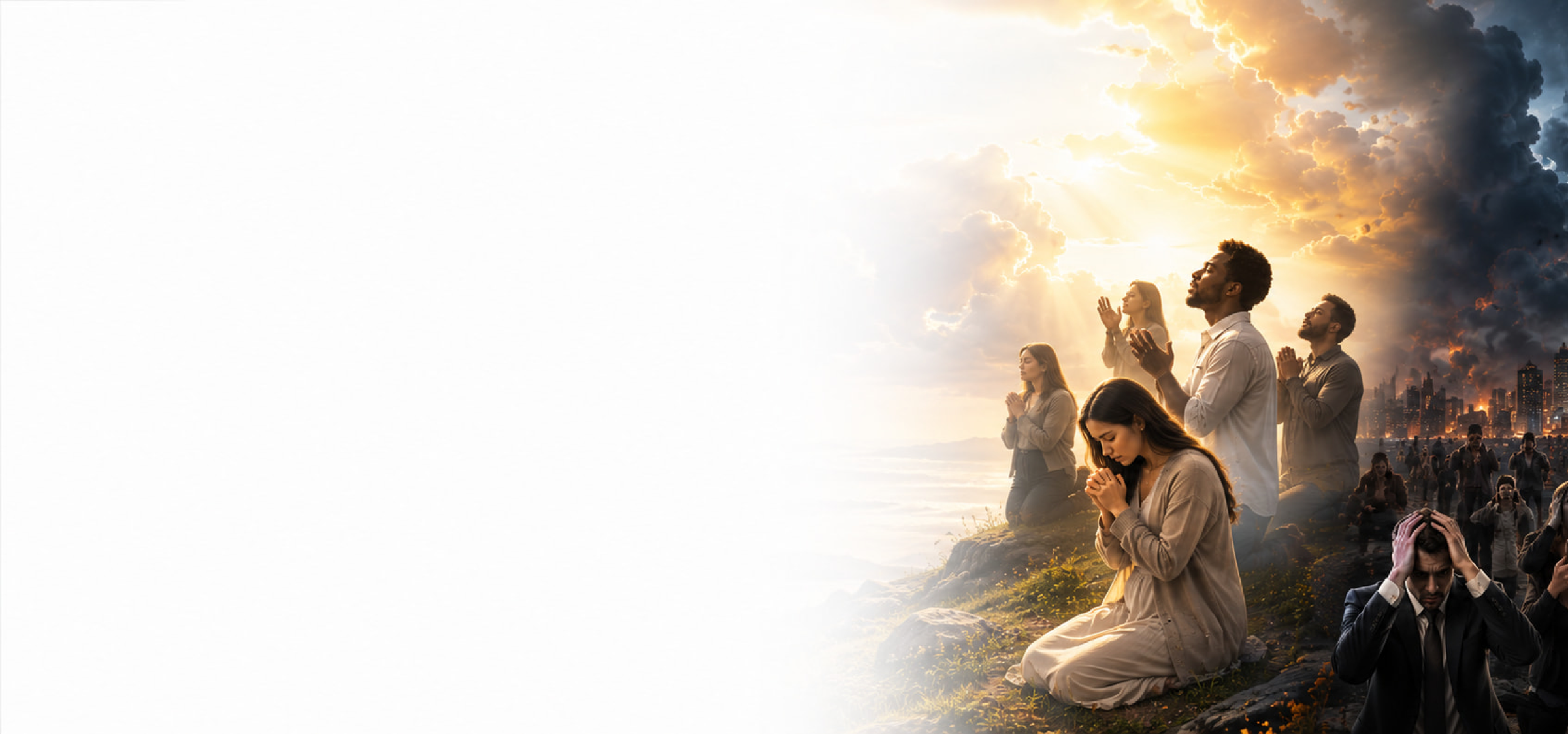 Header image explaining who will participate in the rapture of the Church according to the Bible, the need to be ready, and Jesus’ teachings about spiritual vigilance.
